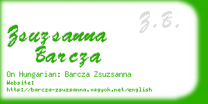 zsuzsanna barcza business card